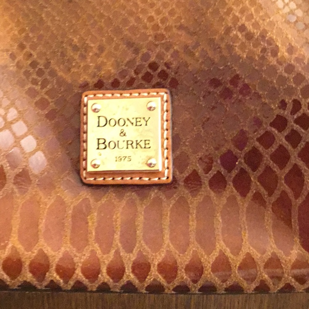 Dooney & Bourke snakeskin leather shoulder bag EUC - Picture 2 of 7